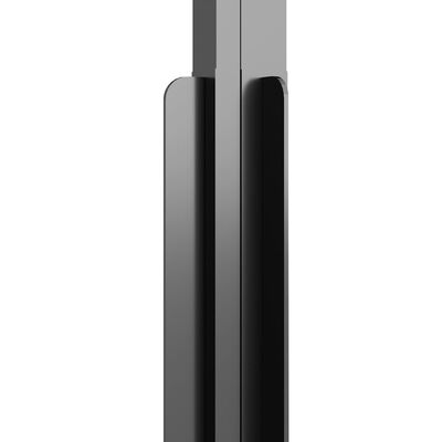 vidaXL Kabina prysznicowa, mrożone szkło ESG, 70x70x180 cm, czarna