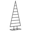 vidaXL Metalowa choinka świąteczna, do dekoracji, czarna, 125 cm