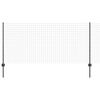 vidaXL Ogrodzenie Euro z słupkiem 25 x 1 m Stal pokryta PVC Szary