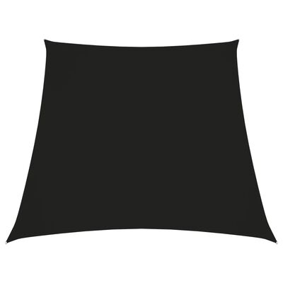 vidaXL Trapezowy żagiel ogrodowy, tkanina Oxford, 3/5x4 m, czarny