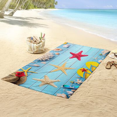 Good Morning Ręcznik plażowy BEACHY, 100x180 cm, niebieski