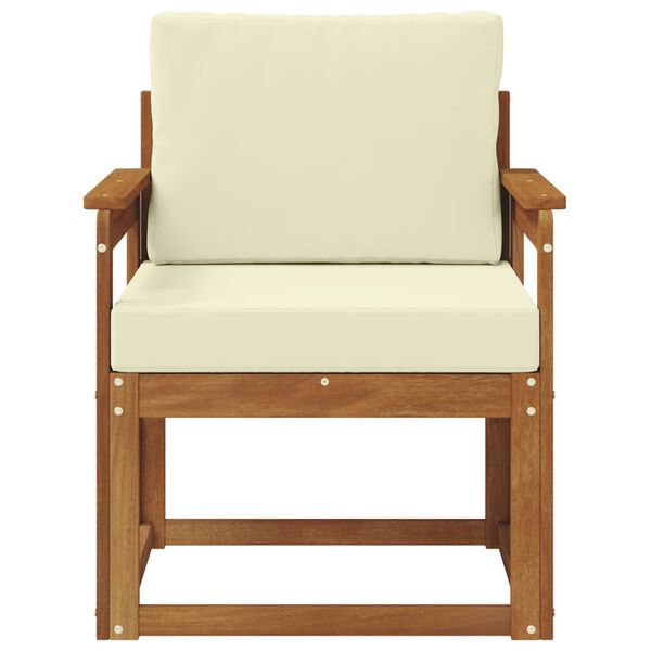 vidaXL Sofa na zewnątrz Lite drewno akacjowe i poliester Naturalny