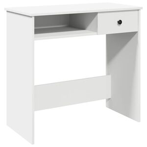 vidaXL Biurko, białe, 80x40x75 cm, materiał drewnopochodny