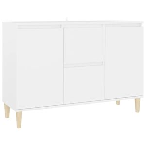 vidaXL Szafka, biała, 101x35x70 cm, materiał drewnopochodny