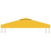 vidaXL 2-poziomowe zadaszenie altany, 310 g/m² 3x3 m, żółte