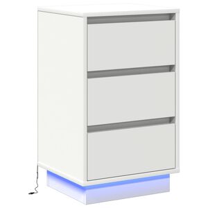 vidaXL Szafka Nocna Biały 39 x 34,5 x 65 cm Materiał drewnopochodny