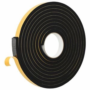 vidaXL Taśma samoprzylepna z pianki 10 szt. Czarny 20mm x 5m Pianka CR