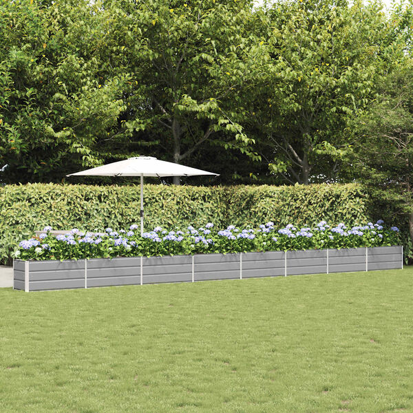 vidaXL Donica Jasnoszary 480 x 50 x 45 cm Stal Galwanizowana