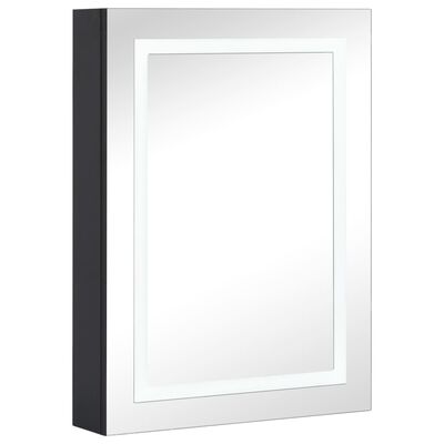 vidaXL Szafka łazienkowa z lustrem i LED, 50x13x70 cm