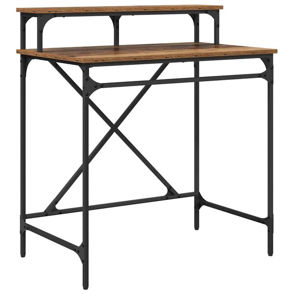 vidaXL Biurko Stare drewno 80 x 50 x 90 cm Materiał drewnopochodny