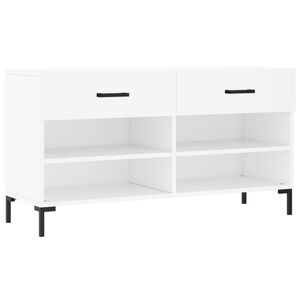vidaXL Ławka z miejscem na buty, biała, 102x35x55 cm
