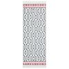 vidaXL Dywan, szary, 100x300 cm, bawełniany