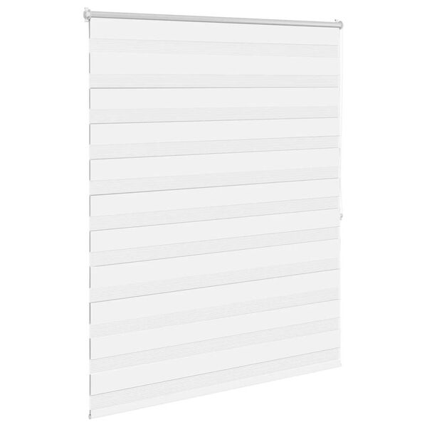 vidaXL Roleta Zebra 140,9x175 cm Szerokość materiału 136,7 cm biała