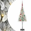 vidaXL Choinka Biały 120 cm PE i stal