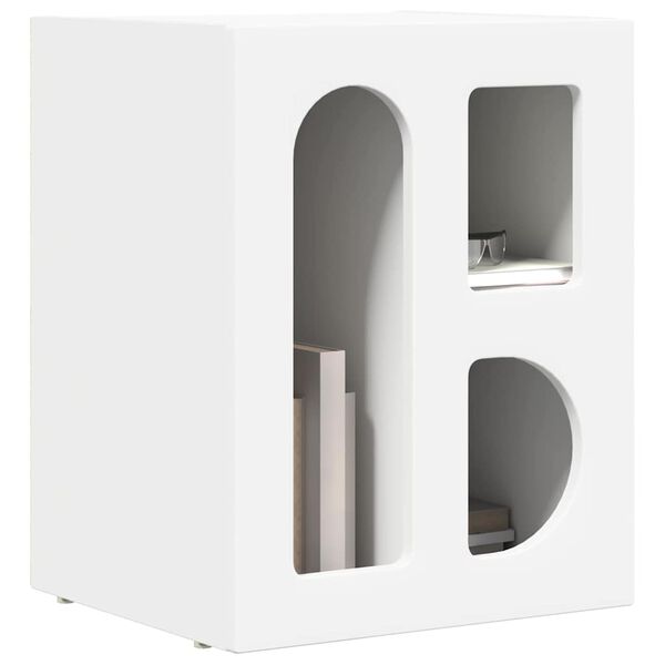 vidaXL Stolik nocny Biały 40 x 35 x 50 cm Materiał drewnopochodny
