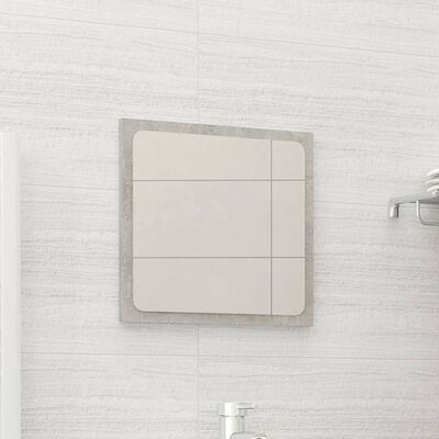 vidaXL Lustro łazienkowe, szarość betonu, 40x1,5x37 cm, płyta wiórowa