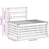 vidaXL Zestaw sof na zewnątrz 2 Sztuka Naturalny 182,5 x 63 x 73 cm