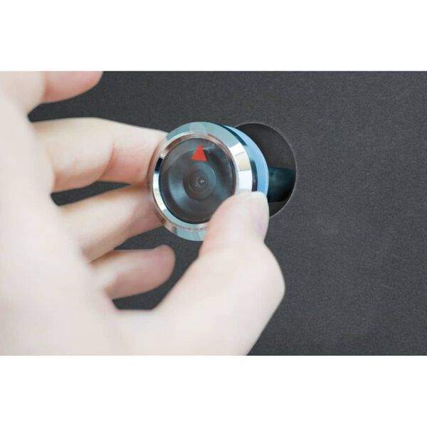 BURG-W&Auml;CHTER Wizjer na drzwi, z kamerą, czarny