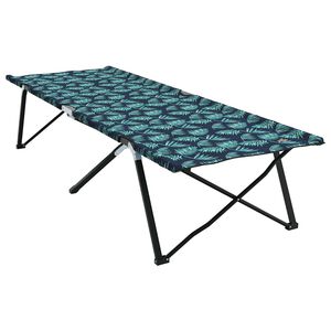 vidaXL Składane Ł&oacute;żko Kempingowe Las 206 x 76 x 74 cm Oxford i stal