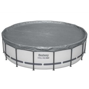 Bestway Pokrywa Basenowa &Oslash;4,88 m Okrągły Poliester Szary