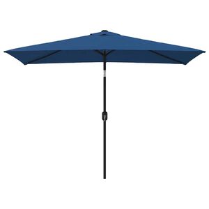 vidaXL Parasol ogrodowy na metalowym słupku, 300x200 cm, lazurowy