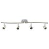 vidaXL Reflektor sufitowy Nikiel 61 x 10 x 12,5 cm Metal