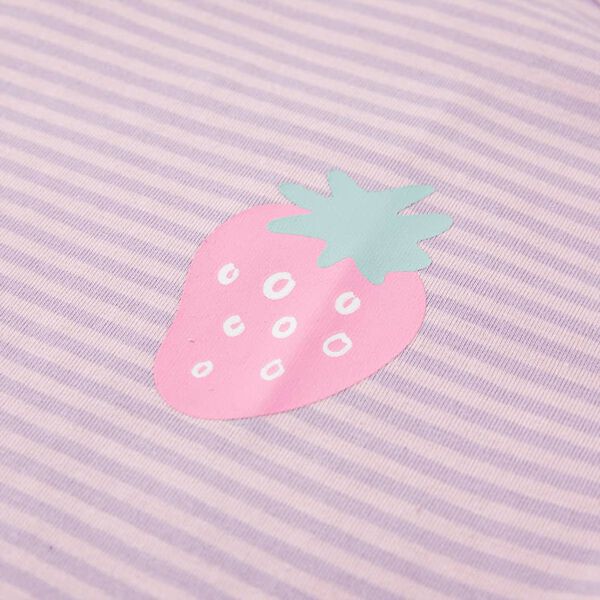 Koszulka dziecięca z falbankowymi rękawkami, liliowa, 104