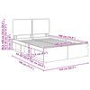 vidaXL Ramka ł&oacute;żka Dąb wędzony 140 x 190 cm Lite drewno sosnowe