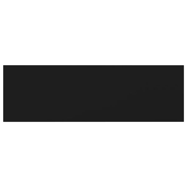 vidaXL P&oacute;łki na książki, 8 szt., czarne, 80x20x1,5 cm, płyta wi&oacute;rowa