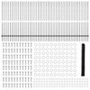 vidaXL Ogrodzenie z słupkiem Szary 1,5 x 100 m Stal i PVC