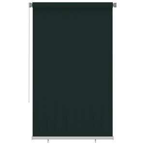 vidaXL Roleta zewnętrzna, 145(szer.)x230(wys.) cm, ciemnozielona, HDPE