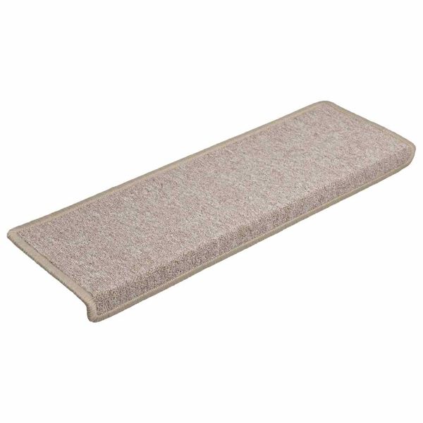 vidaXL Maty na schody 30 szt. 65x21x4 cm Taupe Rectangular Edge