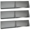 vidaXL Mur oporowy 6 szt. 100 x 12 x 30 cm Stal ocynkowana srebrny
