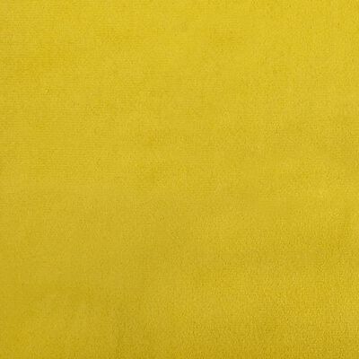 vidaXL Szezlong, żółty, tapicerowany aksamitem