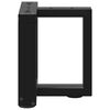 vidaXL Nogi do stolika kawowego w kształcie litery T 2 szt. Czarne 30x25x(30-31) cm Stal