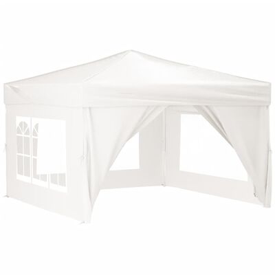 vidaXL Składany namiot imprezowy ze ściankami, biały, 3x3 m