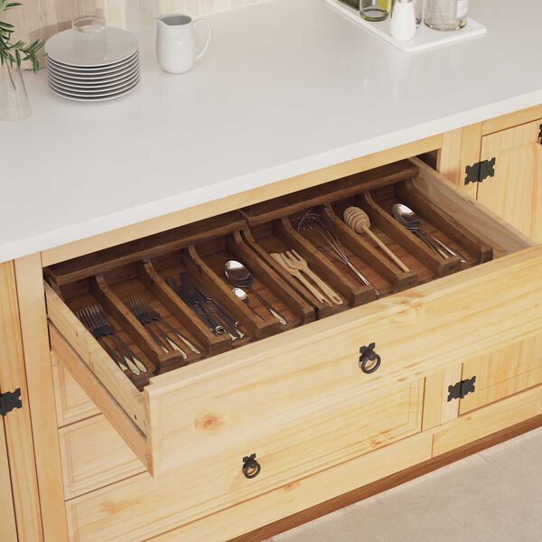 vidaXL Etui Brązowy 36 x 30 x 10 cm Lite drewno mahoniowe