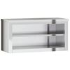 vidaXL Wisząca szafka kuchenna z p&oacute;łką stal nierdzewna