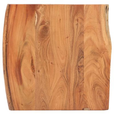 vidaXL Stolik bistro z naturalną krawędzią 60x60x75cm, drewno akacjowe