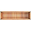vidaXL Donica ogrodowa, 110x30x27,5 cm, lite drewno akacjowe i stal