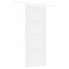 vidaXL Drzwi przesuwne 93 x 232 cm Drewno inżynieryjne Biały