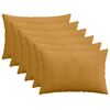 vidaXL Poszewka na poduszkę 6 pcs HEERLEN ż&oacute;łty 30 x 50 cm sztruks