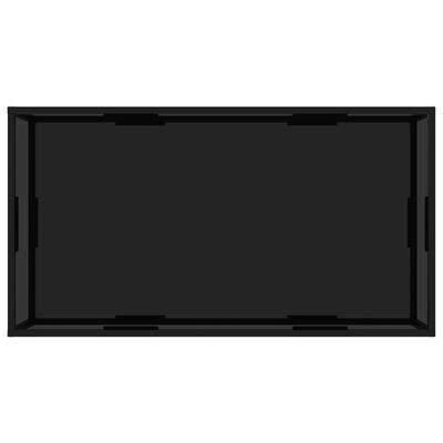 vidaXL Stolik kawowy, czarny, 120x60x35 cm, szkło hartowane
