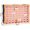 vidaXL Organizer z 64 szufladkami, 52x16x37,5 cm