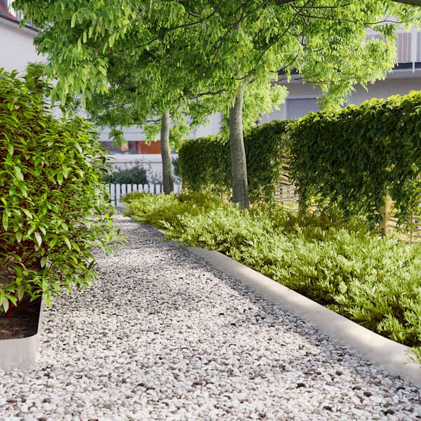 vidaXL Obrzeża trawnikowe 10 szt. 15x103 cm Stal nierdzewna