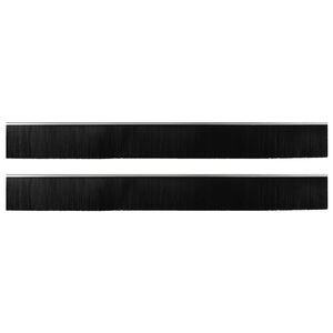 vidaXL Szczotki uszczelniające do drzwi samoprzylepne 2 pcs Srebrny