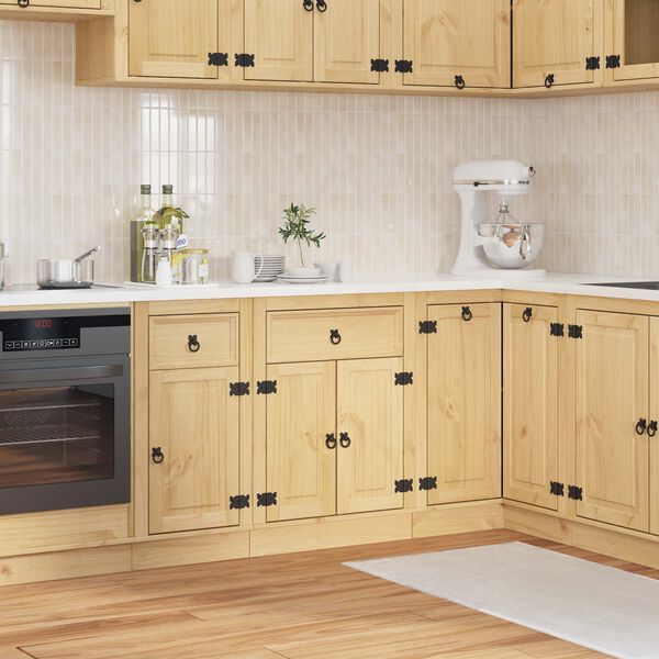 vidaXL Szafkowy SKI Miodowy Brąz 60 x 46 x 81,5 cm Lite drewno sosnowe