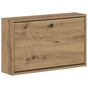 vidaXL Wisząca szafka na buty BREDA 71 x 17 x 43 cm Dąb artisan
