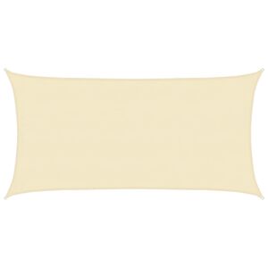 vidaXL Żagiel przeciwsłoneczny, 160 g/m&sup2;, kremowy, 4x7 m, HDPE