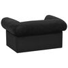 vidaXL Sofa dla psa, z szufladą, czarna, 75x50x38 cm, pluszowa